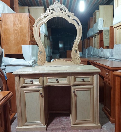 Bàn trang điểm gỗ xoan đào dáng cổ điển BP76