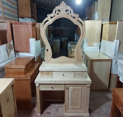 Bàn trang điểm gỗ sồi cổ điển BP34