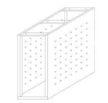 Hộc treo CPU tôn tấm đột lỗ sơn tĩnh điện PK01 tôn tấm đột lỗ