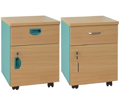 Hộc di động 2 ngăn gỗ công nghiệp TDN84