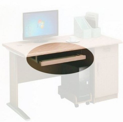 Khay bàn phím treo với giá đỡ là khung sắt PK06 Mặt bàn phím chữ nhật HRBF01