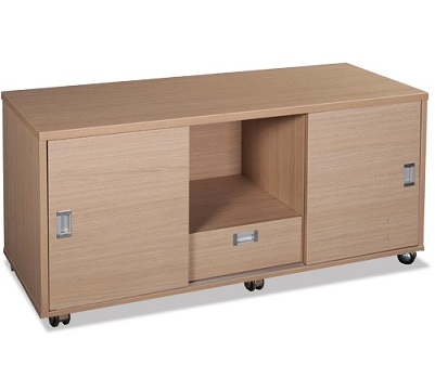 Tủ phụ có bánh xe di chuyển 1 ngăn kéo Màu vàng TDN61 2 khoang cánh HRTP02BX