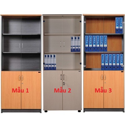 Tủ tài liệu công nghiệp phủ Laminate TVP44 cánh kính có 2 đợt nt1960g NT1960GA