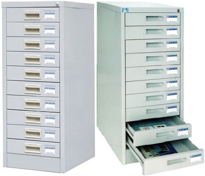 Tủ File tài liệu 10 ngăn sắt sơn tĩnh điện TVP36 sắt sơn tĩnh điện ghi sáng tu10f