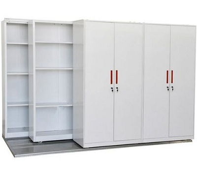Tủ tài liệu sắt di động cao cấp TVP55 hệ thống ray trượt gồm 3 lớp MCF3K2
