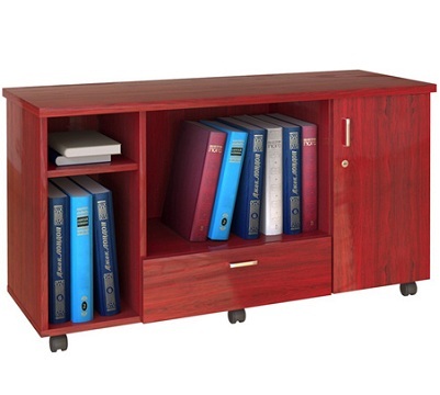Tủ phụ kết hợp bàn làm việc hiện đại Màu nâu TDN73 gỗ sơn PU tp06h1