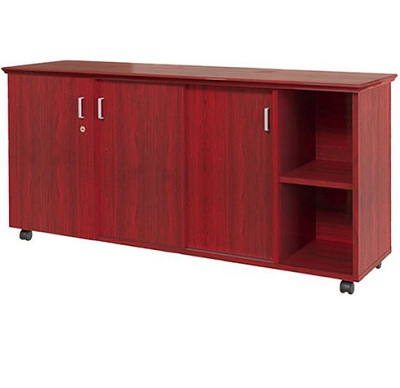 Tủ phụ 3 cánh 2 khoang tài liệu sơn PU Màu nâu TDN76 giữa để tài liệu tp05