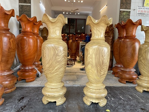 Bộ lục bình gỗ cẩm vàng tự nhiên tài lộc LBG02 Cao 1m2, 1m3, 1m4, 1m5, 1m6, 1m7, 1m8, 2m