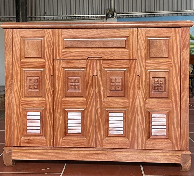 Tủ đựng giầy dép gỗ sồi 1m2 bốn cánh giá rẻ TGV35 giá rẻ tại việt nam