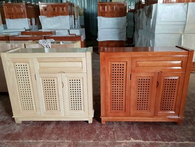 Tủ giầy dép gỗ sồi nga cánh chạm lỗ TGV09 kích thước Rộng 100 , 1m