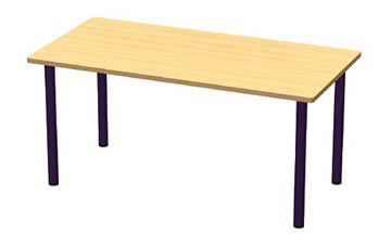 Bàn thư viện Kotobuki Sea chữ nhật FTA-1000 ván dăm phủ laminate