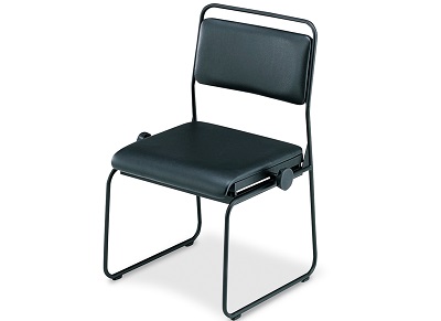 Ghế phòng âm nhạc kotobuki sea nệm mút bọc da đen FC-703 chân thép