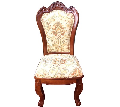 Ghế hội trường không tay bọc vải hoa sang trọng GHT99 Rộng 480 x Sâu 490 x Cao 1100mm Đệm ngồi, lưng tựa bọc nỉ hoa ghim đinh đồng mép vải bọc ghế