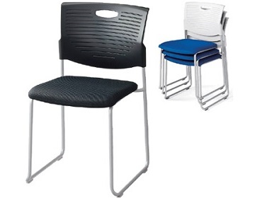 Ghế trường học Kotobuki Sea nhựa đúc bọc đệm FCA-892 BTH18 xếp