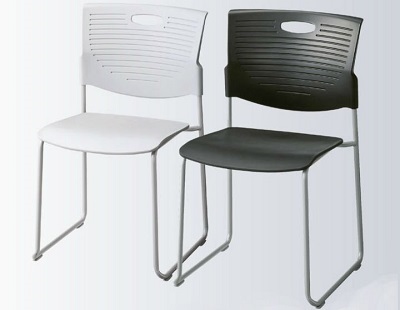 Ghế trường học Kotobuki Sea nhựa đúc FCA-890 BTH17 Rộng 43cm màu tráng, đen