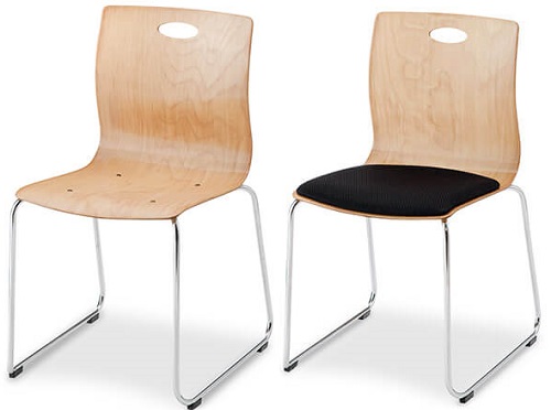 Ghế lớp học Kotobuki Sea ván ép khuôn lưng cong FC-5040 chân thép mạ