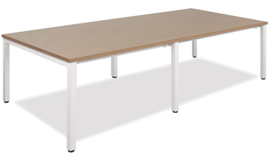 Bàn nhân viên cụm 4 người chân sắt sơn tĩnh điện BHV213
