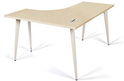 Bàn làm việc lệch trái và phải mặt gỗ công nghiệp chân thép BHV201