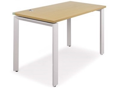 Bàn nhân viên chân sắt sơn tĩnh điện mặt gỗ ép MFC BHV211 Rộng 120