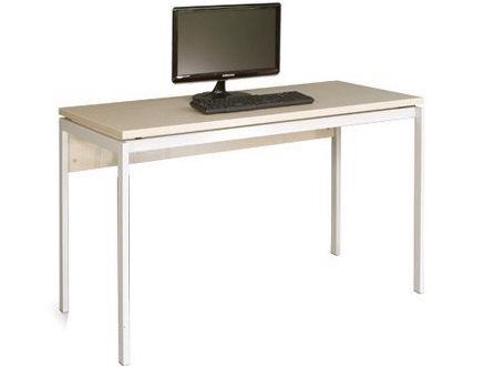 Bàn nhân viên chân sắt hộp 20x40 sơn tĩnh điện mặt gỗ ép BHV221
