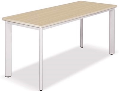 Bàn làm việc đơn mặt gỗ ép công nghiệp BHV222 chân sắt oval sơn tĩnh