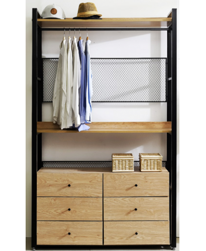 Hình ảnh thực tế Kệ treo quần áo đa năng khung sắt 120cm