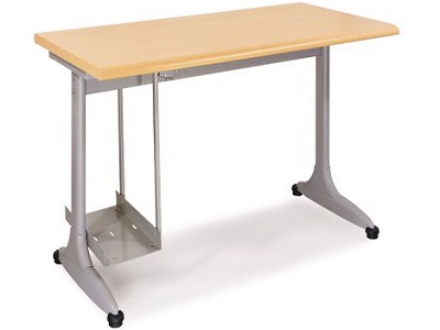 Bàn nhân viên mặt gỗ MFC phủ melamine vàng BONC229 hiện đại
