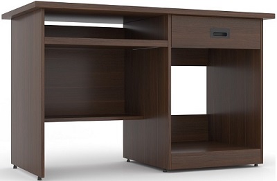Bàn làm việc đơn melamine nâu cafe BONC236