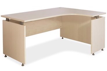 Bàn góc lệch phải gỗ ép phủ melamine vân sồi 1400mm BONC240
