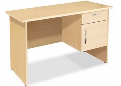 Bàn làm việc gỗ ép MFC kèm hộc treo liền BONC237 hộc cánh mở