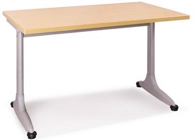 Bàn văn phòng mặt gỗ công nghiệp chân sắt BONC230