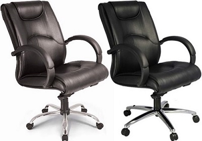 Ghế xoay giám đốc lưng cao bọc da đen PU GONC72