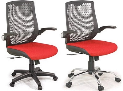 Ghế xoay mặt ngồi bọc lưới tay gấp gọn GONC22