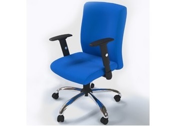 Ghế xoay nhân viên cao cấp bọc nỉ xanh FAMI12 công nghệ nhật bản