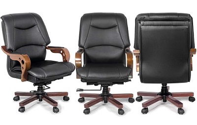 Ghế xoay trưởng phòng đệm mút bọc da PU cao cấp GONC89