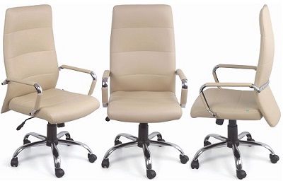 Ghế xoay lãnh đạo cao cấp lưng cao bọc da hoặc nỉ GONC60