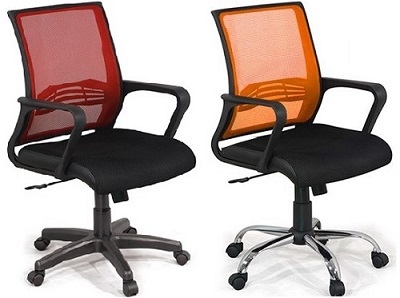 Ghế xoay lưng lưới văn phòng đệm ngồi bọc mút lưới GONC24 hiện đại
