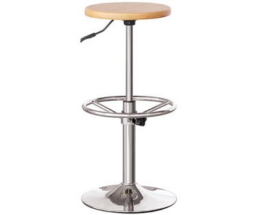 Ghế bar mặt gỗ tròn dày 25mm BONC09