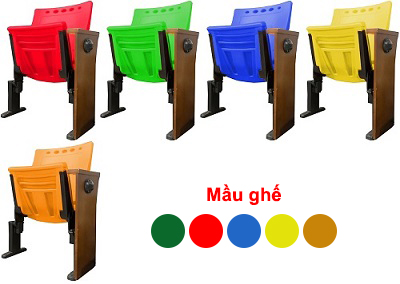 Ghế sân vận động mặt ngồi gấp tự động Gauss HSY 211 SP Chân thép