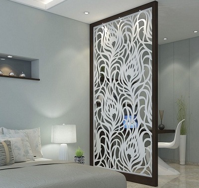 Vách ngăn họa tiết bông hoa gho-5201