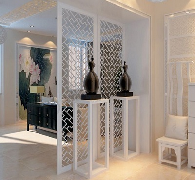 Vách trang trí kiểu dáng hoài cổ VG115 Vách ngăn phòng khách gỗ MDF GHO-5107