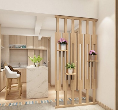 Vách ngăn trang trí thông minh gỗ ép công nghiệp VG13 thiết kế hiện đại