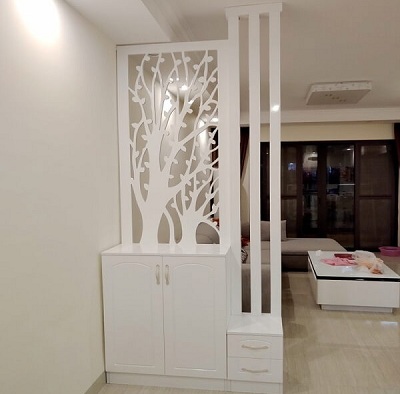 Vách ngăn họa tiết hình cây VG11 Gỗ MDF phun sơn S8 gho-5217