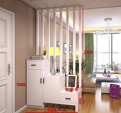 Vách ngăn trang trí phòng khách cột VG05