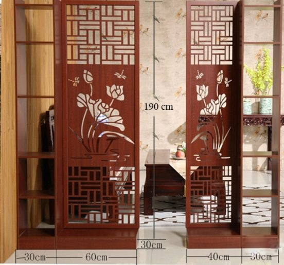 Vách ngăn hình hoa sen cắt CNC VG154