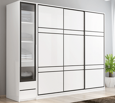 Tủ đựng quần áo 3 cánh hiện đại GMDF238
