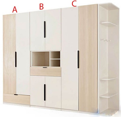 Tủ quần áo sang trọng hiện đại GMDF239 GHS-5914