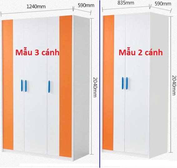 Tủ quần áo gỗ công nghiệp phun sơn cao cấp GMDF250 GHS-5698