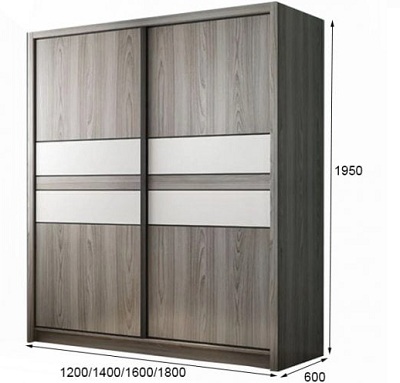 Tủ quần áo gỗ công nghiệp cánh trượt GMDF214