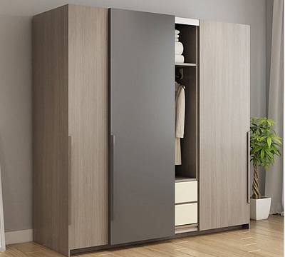 Tủ quần áo gỗ ép công nghiệp cánh trượt GMDF259